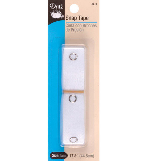 For an alternative to buttonholes sew snap tape onto your projects. 