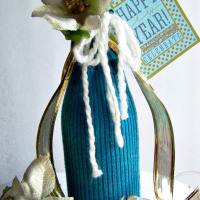Wine Bottle and Champagne Sweater Tutorial