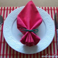 Leaf napkin tutorial