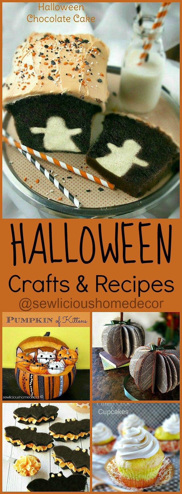 Halloween Crafts and Recipes by sewlicioushomedecor.com