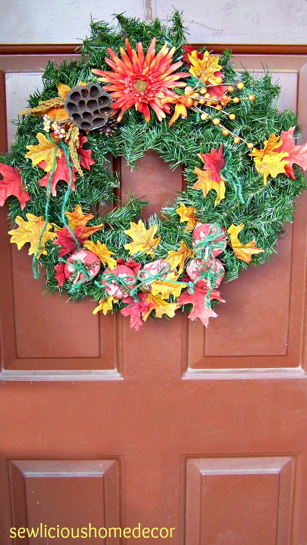 Fall pumpkin tutorial wreath