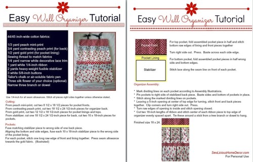 Easy Wall Organizer Tutorial Snapshot