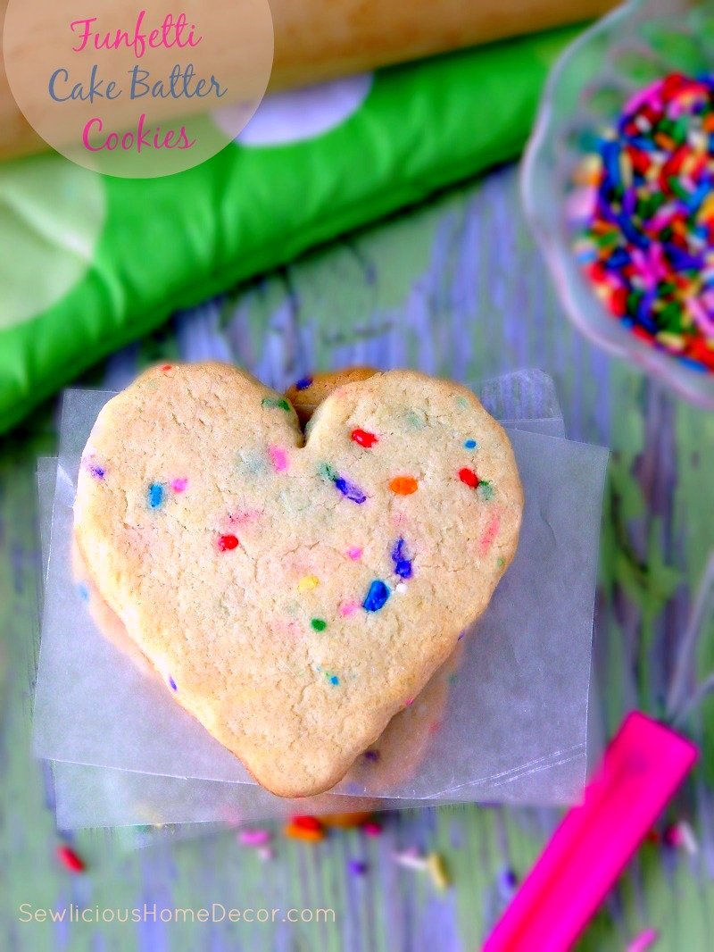 Funfetti Cake Batter Cookies at sewlicioushomedecor.com