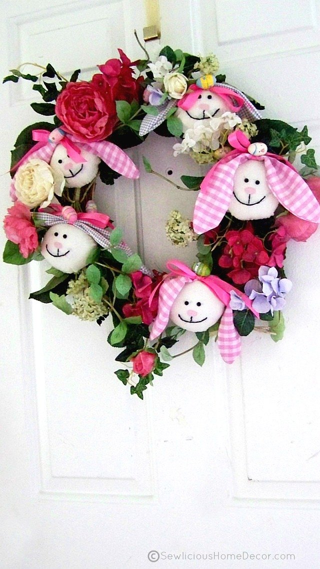 Easter Bunny Wreath Tutorial