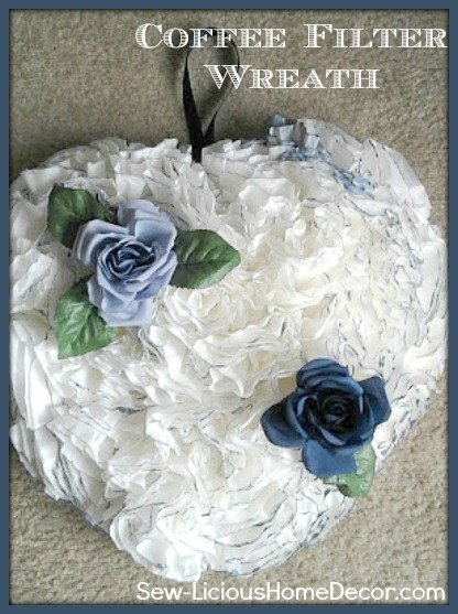 how-to-make-a-blue-coffee-filter-wreath