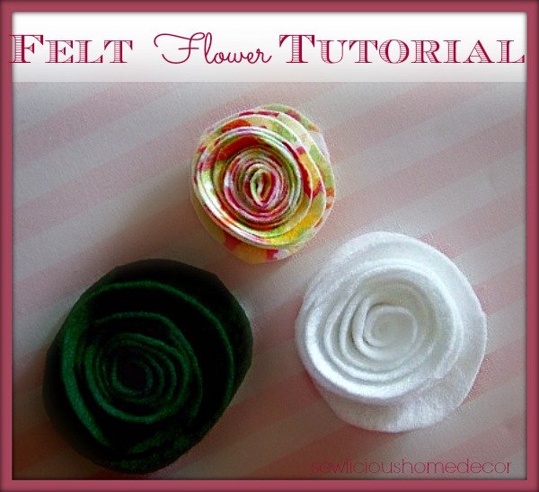 felt flower tutorial