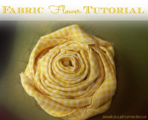 Flower fabric tutorial