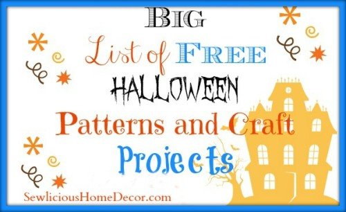 Big list of Halloween Patterns and Craft Projects