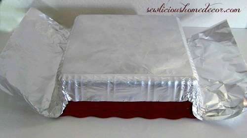 how to line a pan with foil