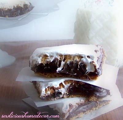 Gooey Smores Pumpkin Bars