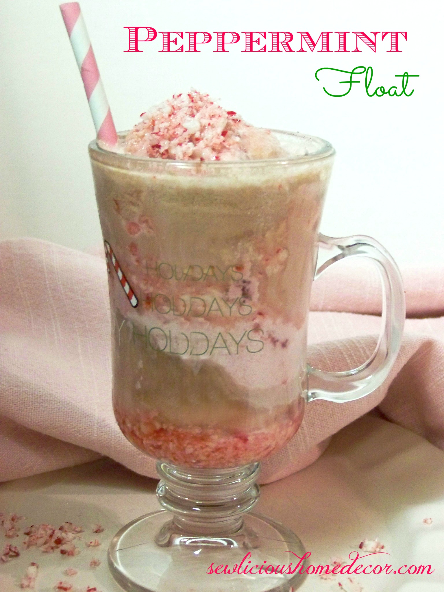 Peppermint Coke Float