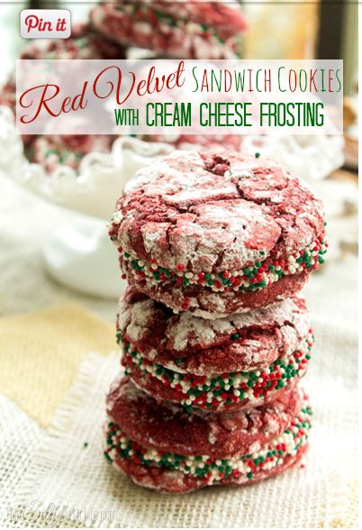 Red Velvet Cookies with Cream Cheese