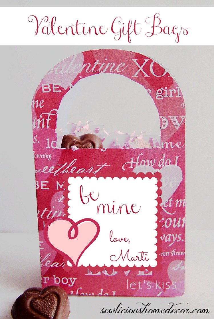 Valentine Gift Bag printable at sewlicioushomedecor.com