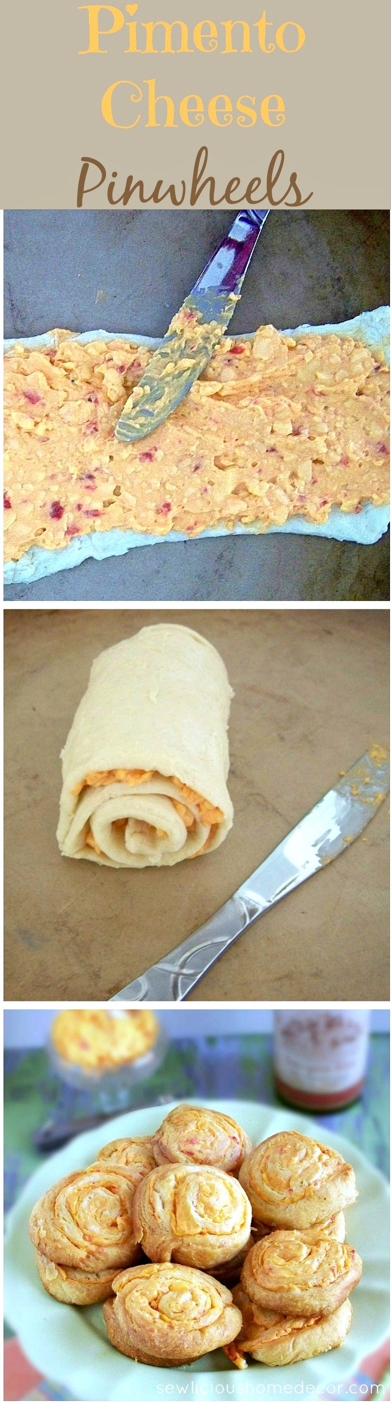 Pimento Cheese Crescent Pinwheels