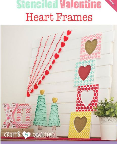 stenciled frames