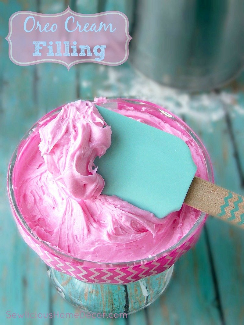 Oreo Cream Filling by sewlicioushomedecor.com
