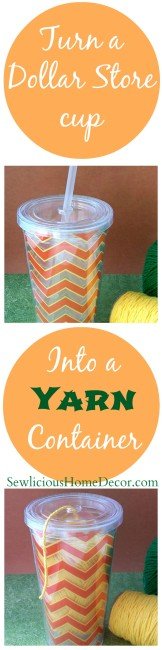 #Cup to #Yarn Container at SewliciousHomeDecor.com