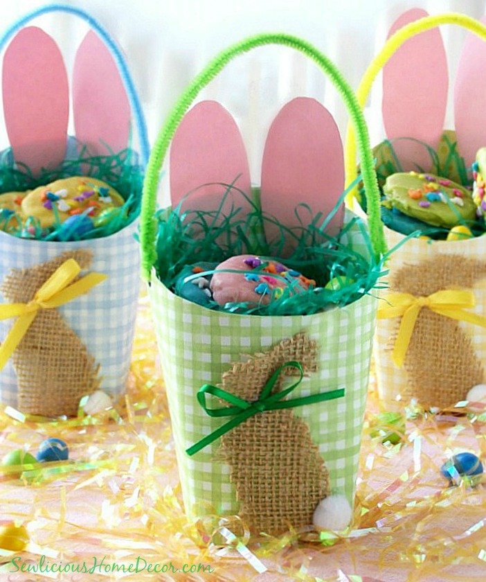 #Easter Egg Basket Containers at sewlicioushomedecor.com