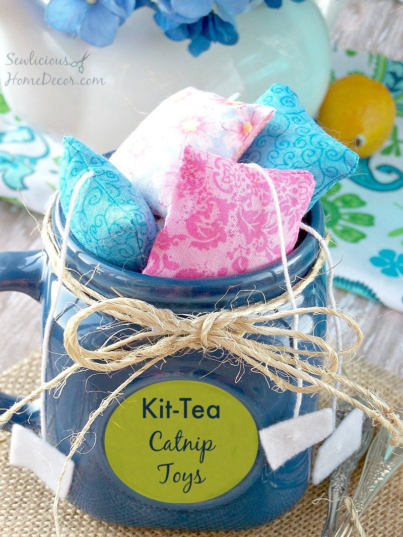 Kit Tea #Catnip #Cat Toys at sewlicioushomedecor.com #cats