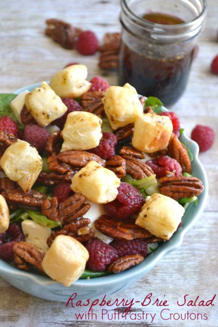 Raspberry-Brie-Salad-with-Puff-Pastry-Croutons-7