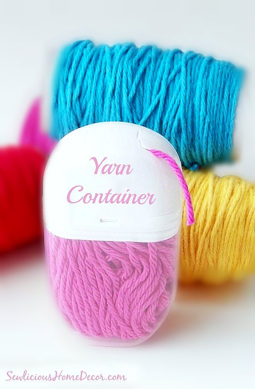 Yarn container at sewlicioushomedecor.com