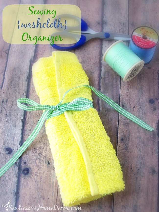 #Sewing Washcloth #Organizer Tutorial at sewlicioushomedecor.com