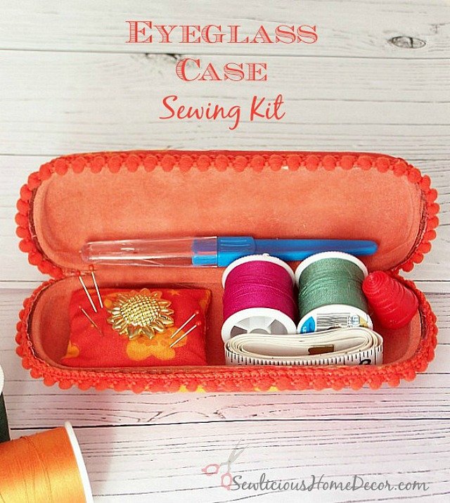 An Eyeglass Case Sewing Kit at sewlicioushomedecor