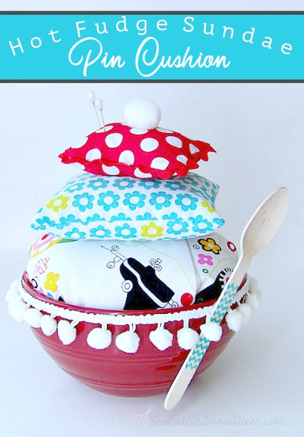 Hot Fudge Sundae Pin Cushion
