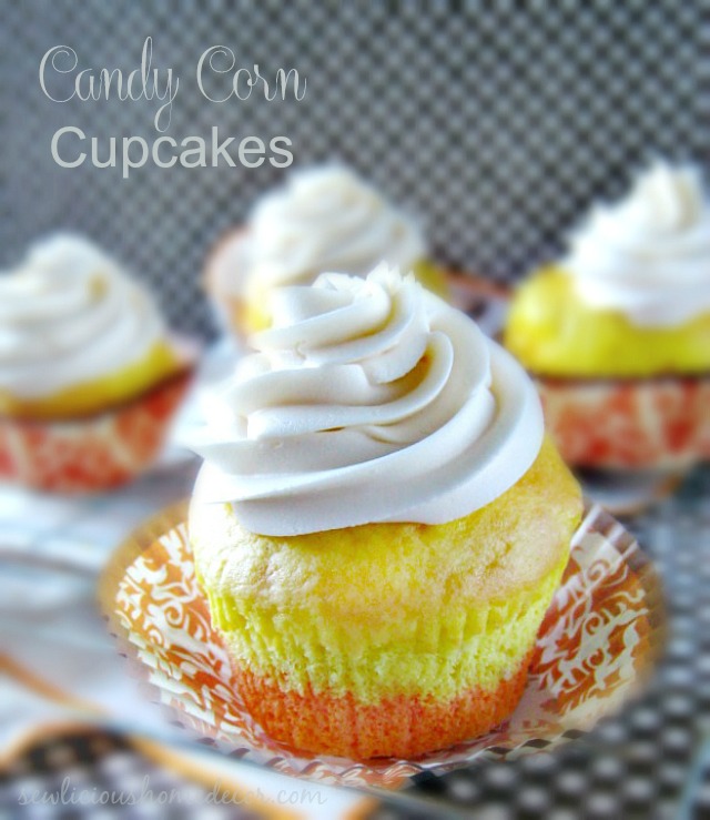 Candy Corn Cupcakes  