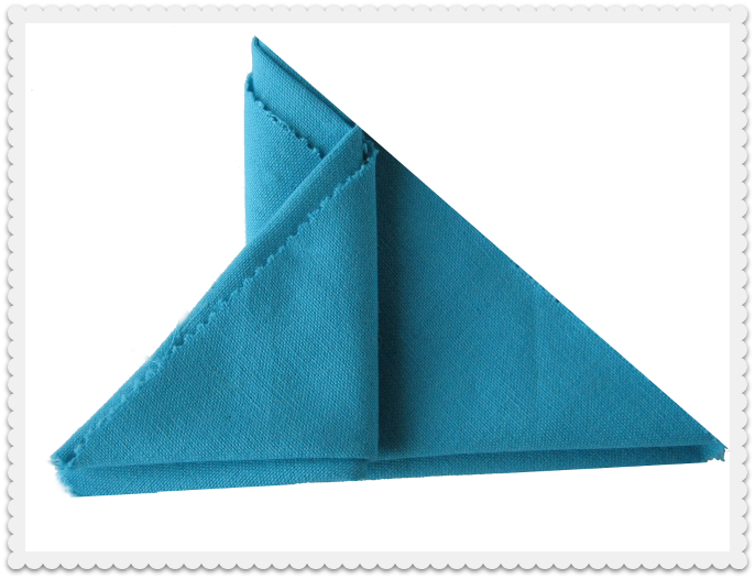 Holiday Flame Napkin Tutorial with Photos
