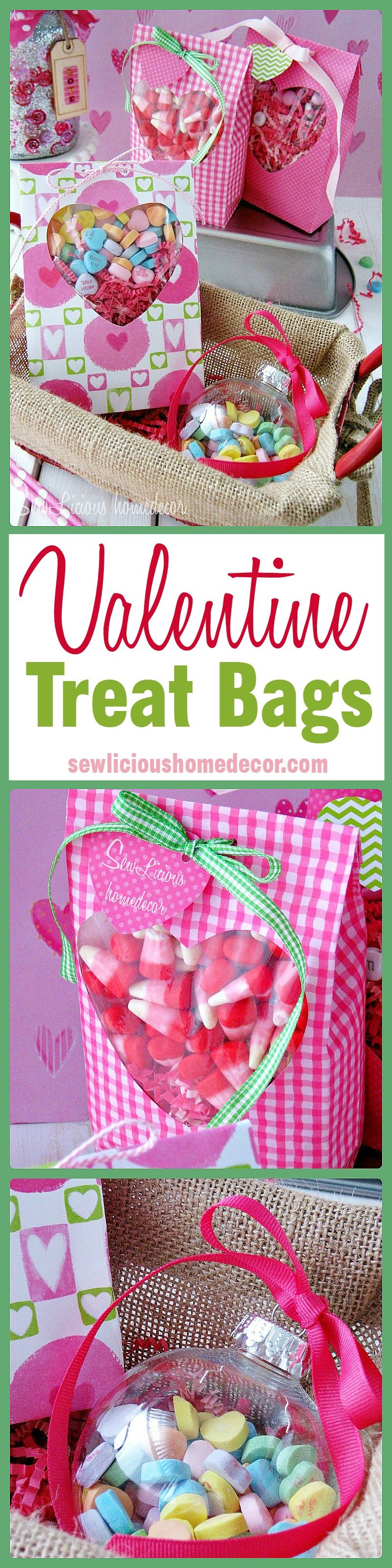 Valentine Treat Bags at sewlicioushomedecor.com