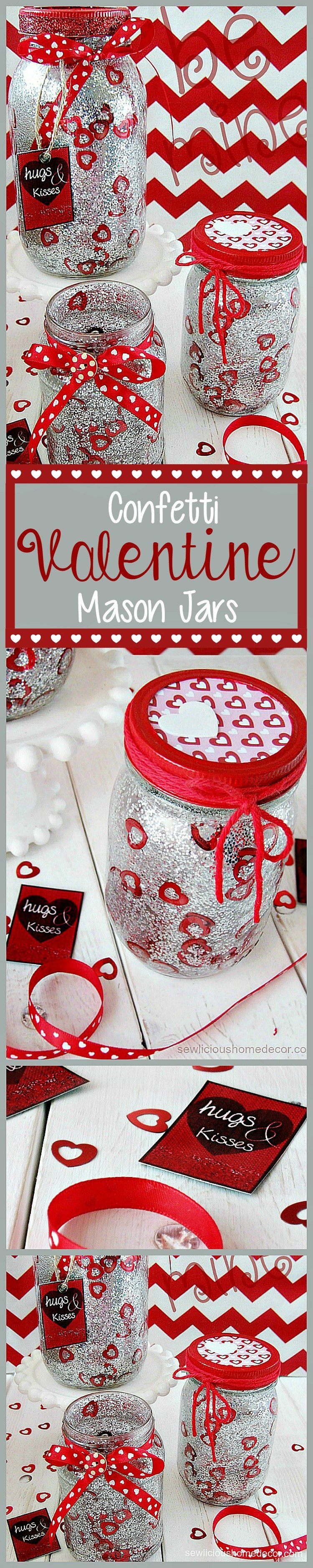 Confetti Mason Jars sewlicioushomedecor