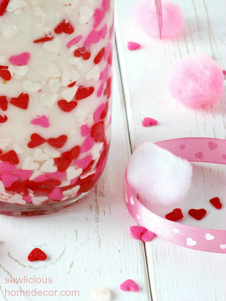 Candles with sprinkles.