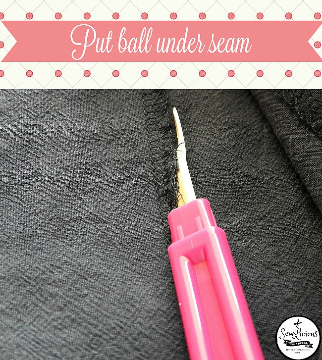 How to use a seam ripper.