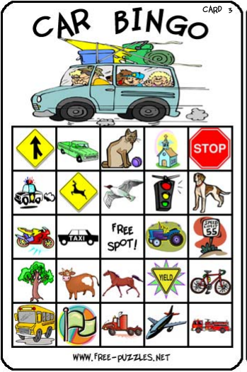 car bingo