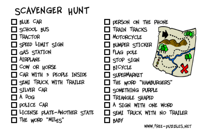 scavenger hunt