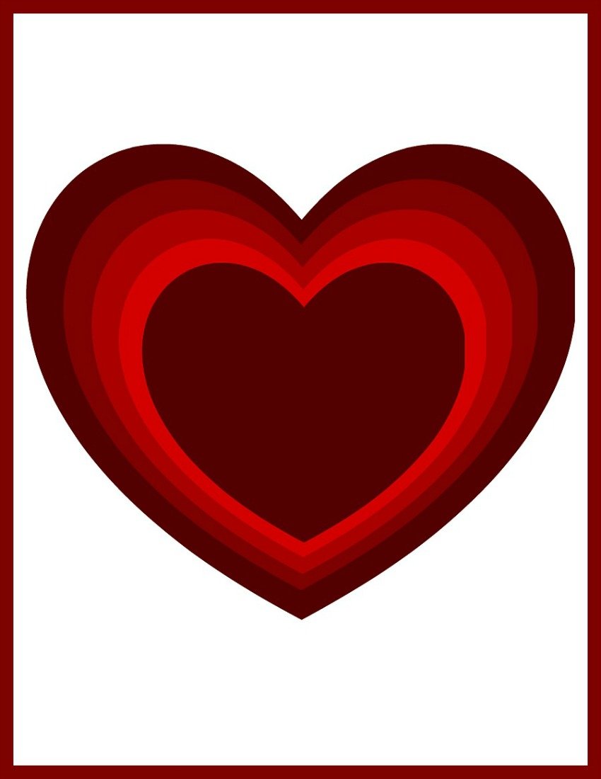 Ombre Heart Valentine Free Printables at sewlicioushomedecor.com
