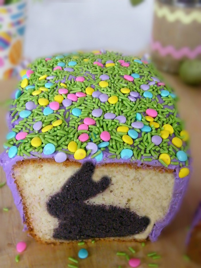 Easter cookie cutter cake