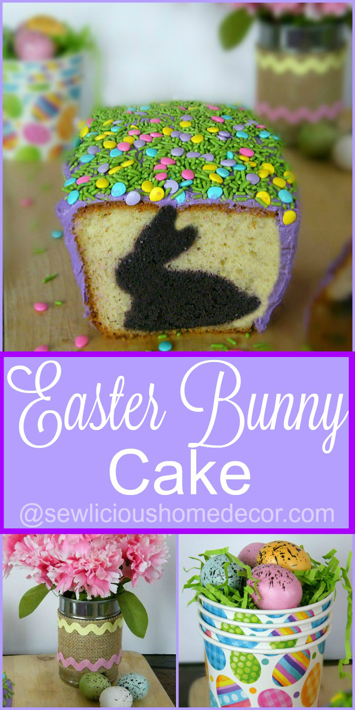 How to make an Easter bunny cookie cutter cake.