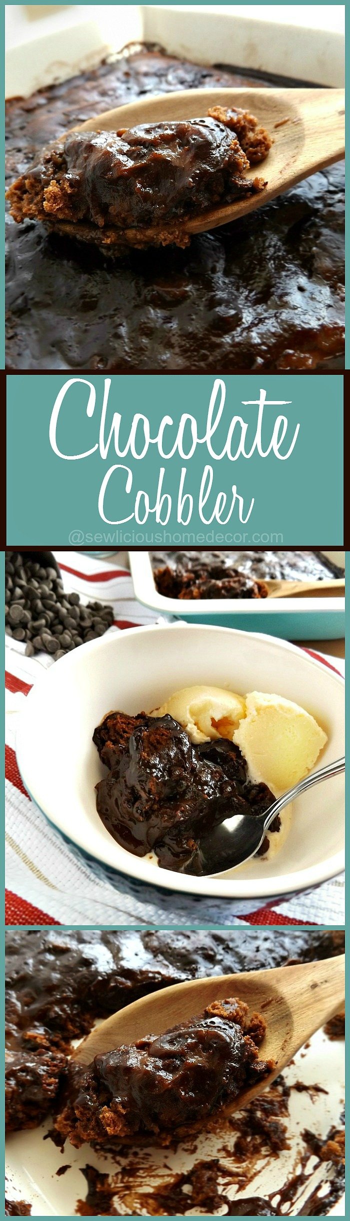 Chocolate Cobbler Pudding Cake at sewlicioushomedecor.com