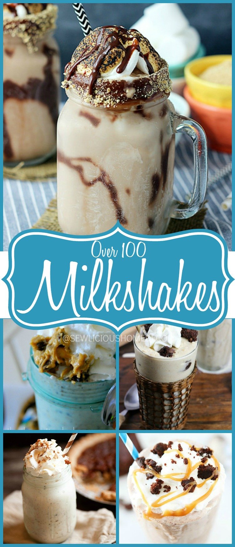 Over 100 Milkshake Recipes at sewlicioushomedecor.com