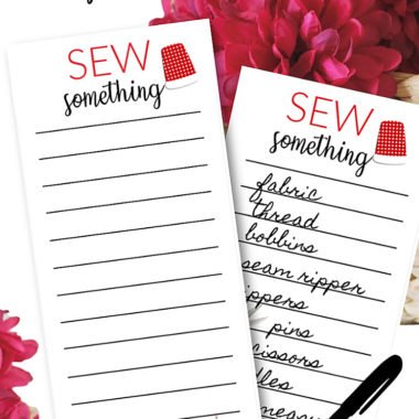 DIY Magnetic Notepads for people who sew