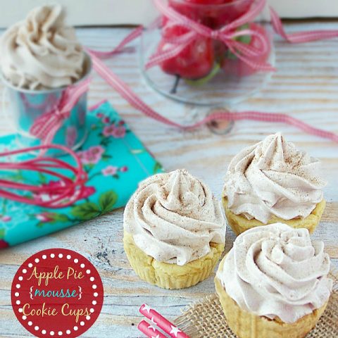 Apple Pie Mousse Cookie Cups