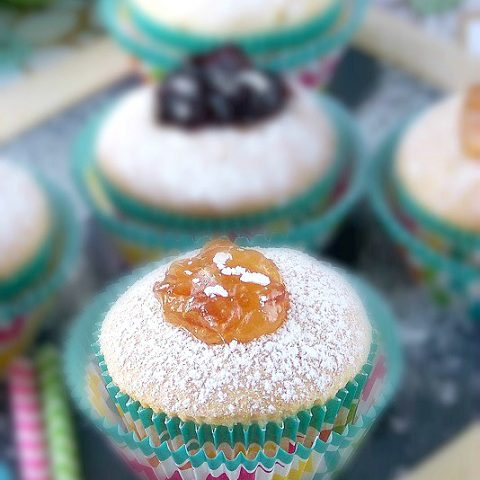 Jelly Filled Donut Cupcakes