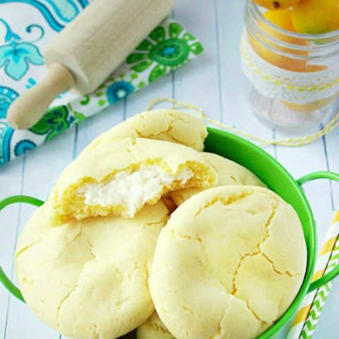 Lemon Pudding Cheesecake Cookies
