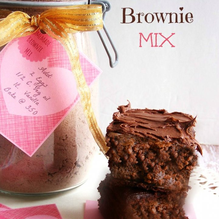 Brownie Mix In A Jar Made From Scratch Gift Idea