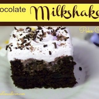 Chocolate Milkshake Poke Cake