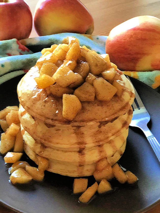 Healthy Skillet Softened Cinnamon Baked Apple Pancakes Healthy Skillet Softened Cinnamon Baked Apple Pancakes