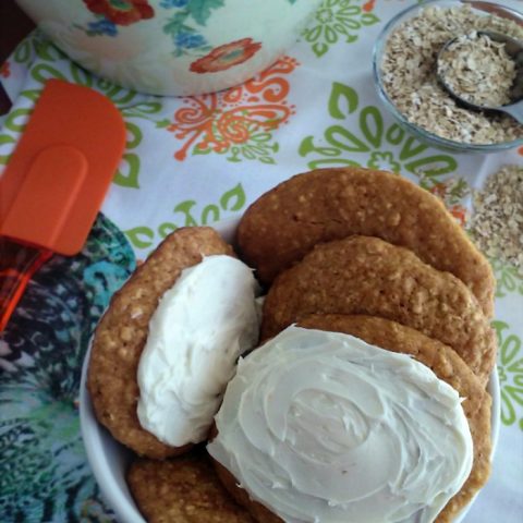 Oatmeal Carrot Cake Cookies