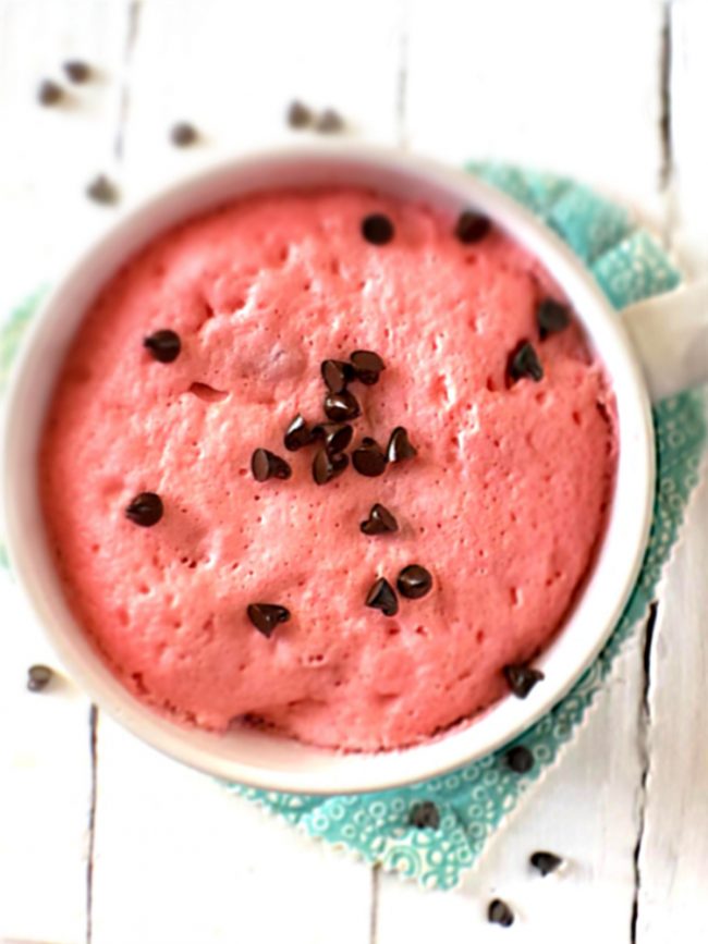Strawberry Cake Mix In A Mug Recipe